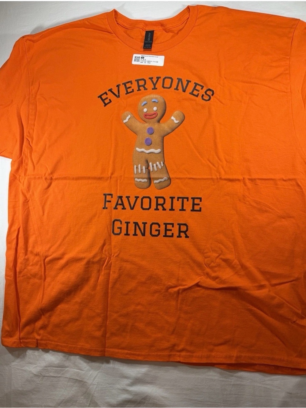 Everyone’s Favorite Ginger Orange Gingerbread T-Shirt Funny Holiday Tee 3XL